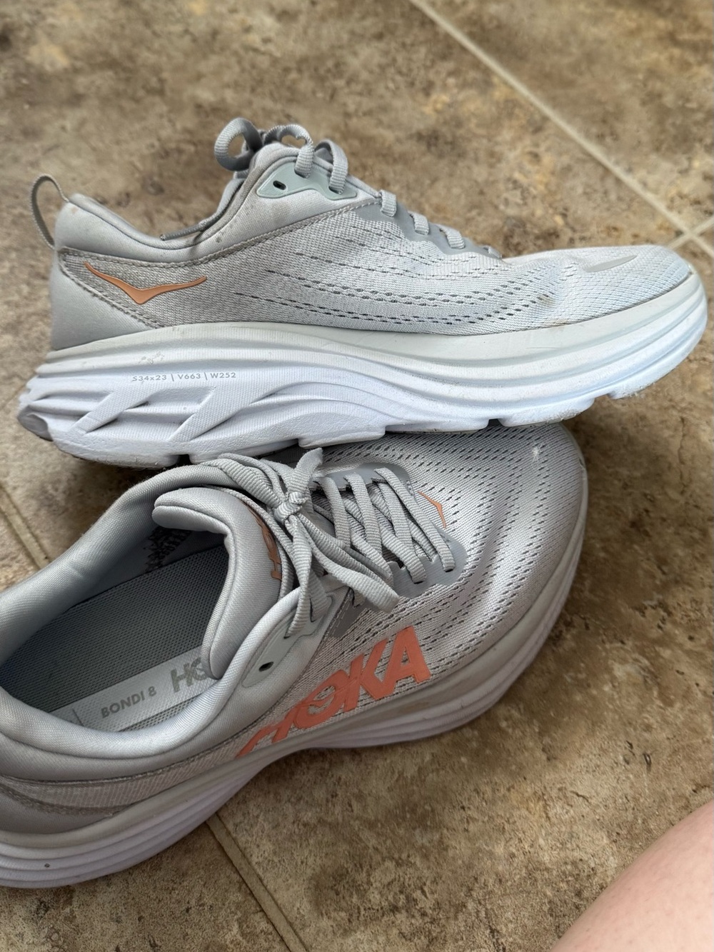 Women’s HOKA Bondi Wide Athletic Shoes - Picture 2 of 6